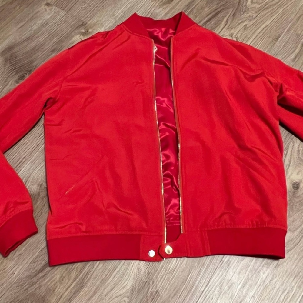 Red Bomber Jacket